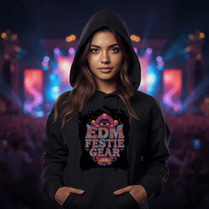 EDM Festie Gear Celestial All-Seeing Eye Festival T-Shirt