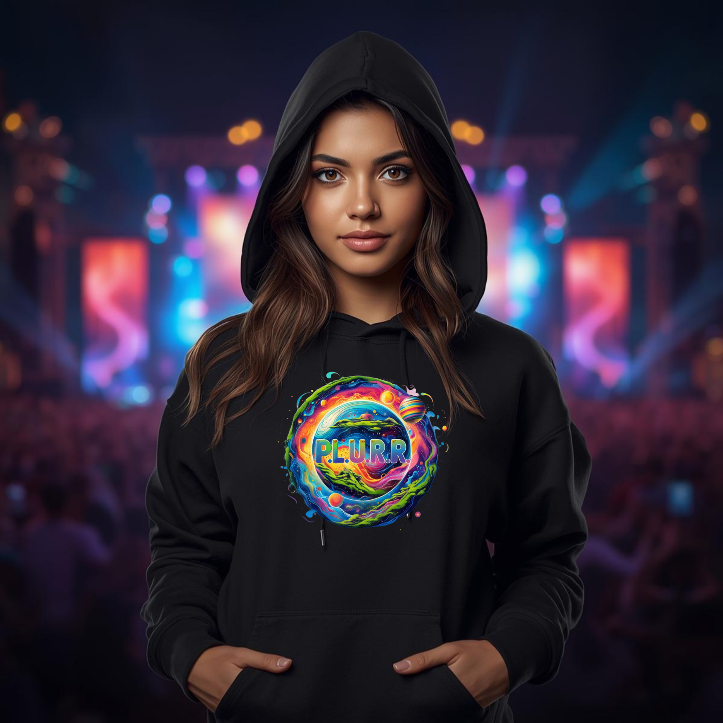 P.L.U.R.R Interstellar Galaxy Festival T-Shirt for Ravers