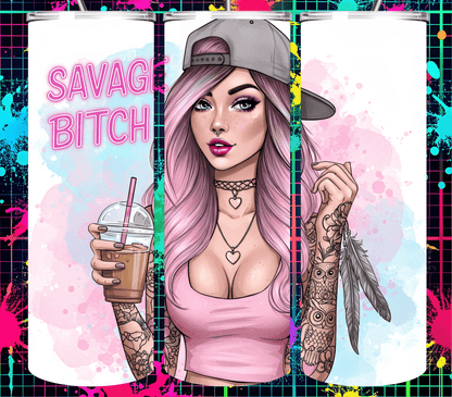 100 Badass Woman Collection 20 oz Tumbler