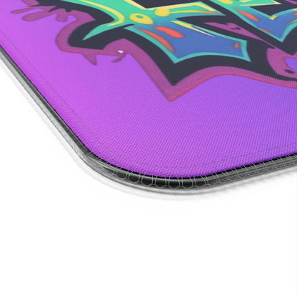 LED Wireless Charging Gaming Mouse Pad - 'EDM Festie Gear' RGB Desk Mat for Ravers