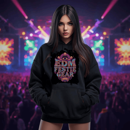 EDM Festie Gear Celestial All-Seeing Eye Festival T-Shirt