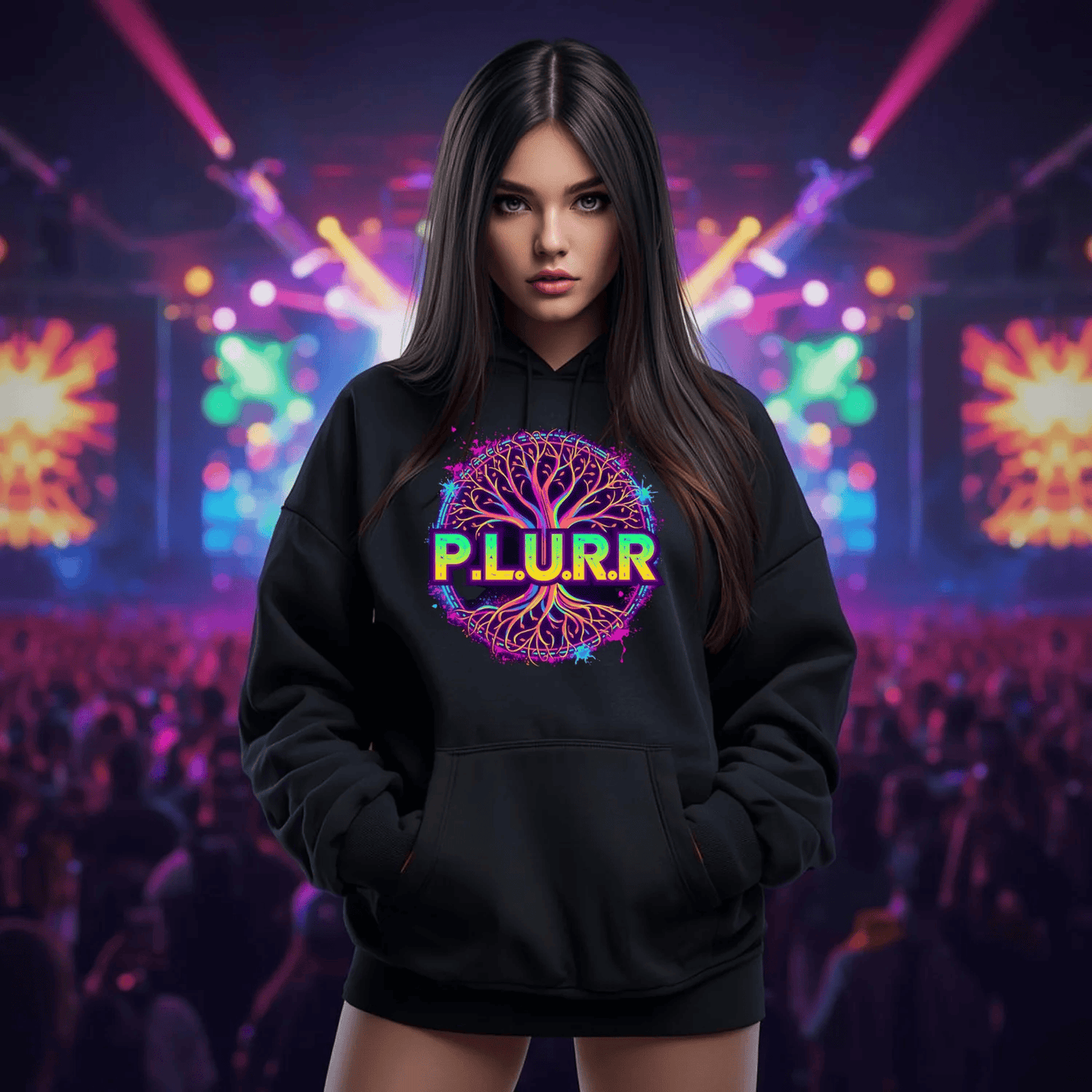 P.L.U.R.R Tree of Life Festival T-Shirt for Ravers