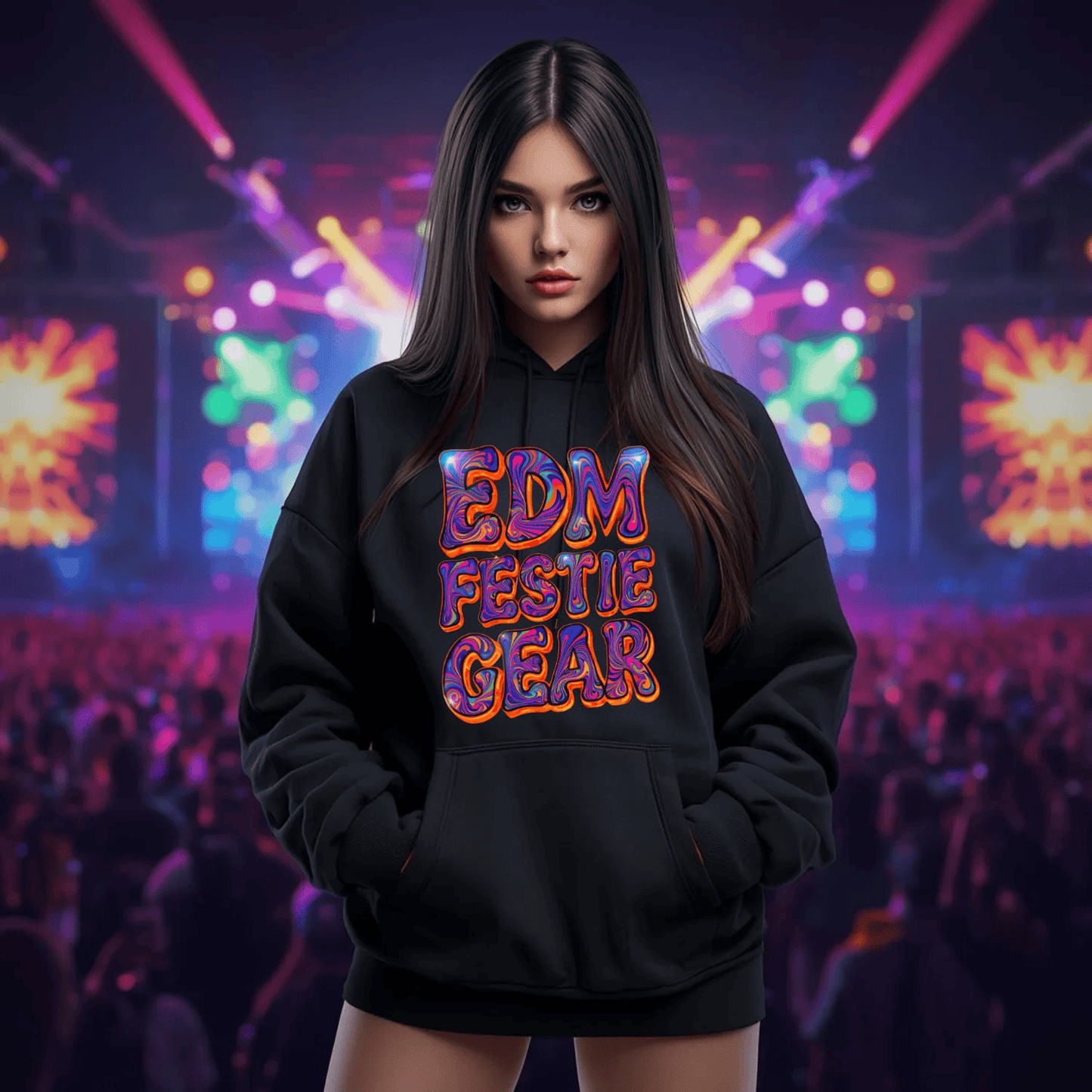 EDM Festie Gear Retro Vibe Festival T-Shirt