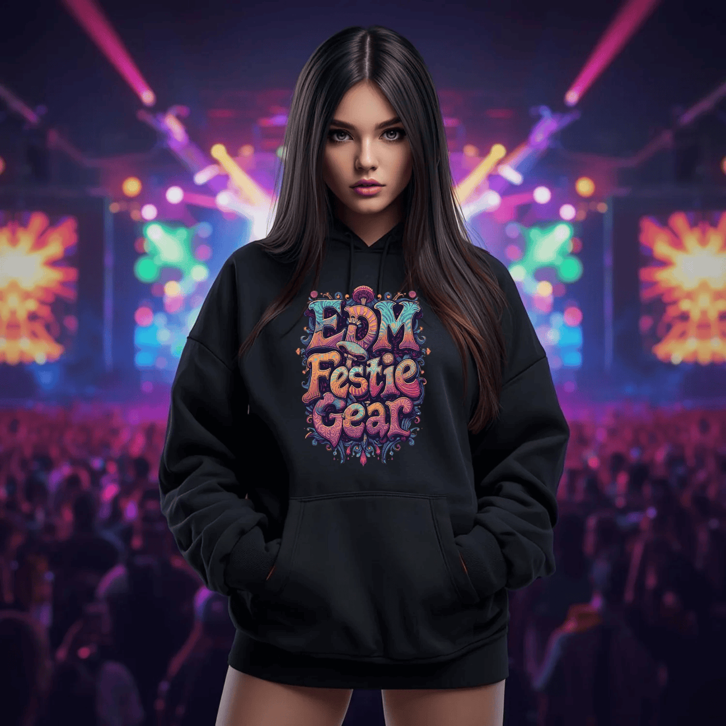 Psychedelic Mushroom Festival T-Shirt from EDM Festie Gear