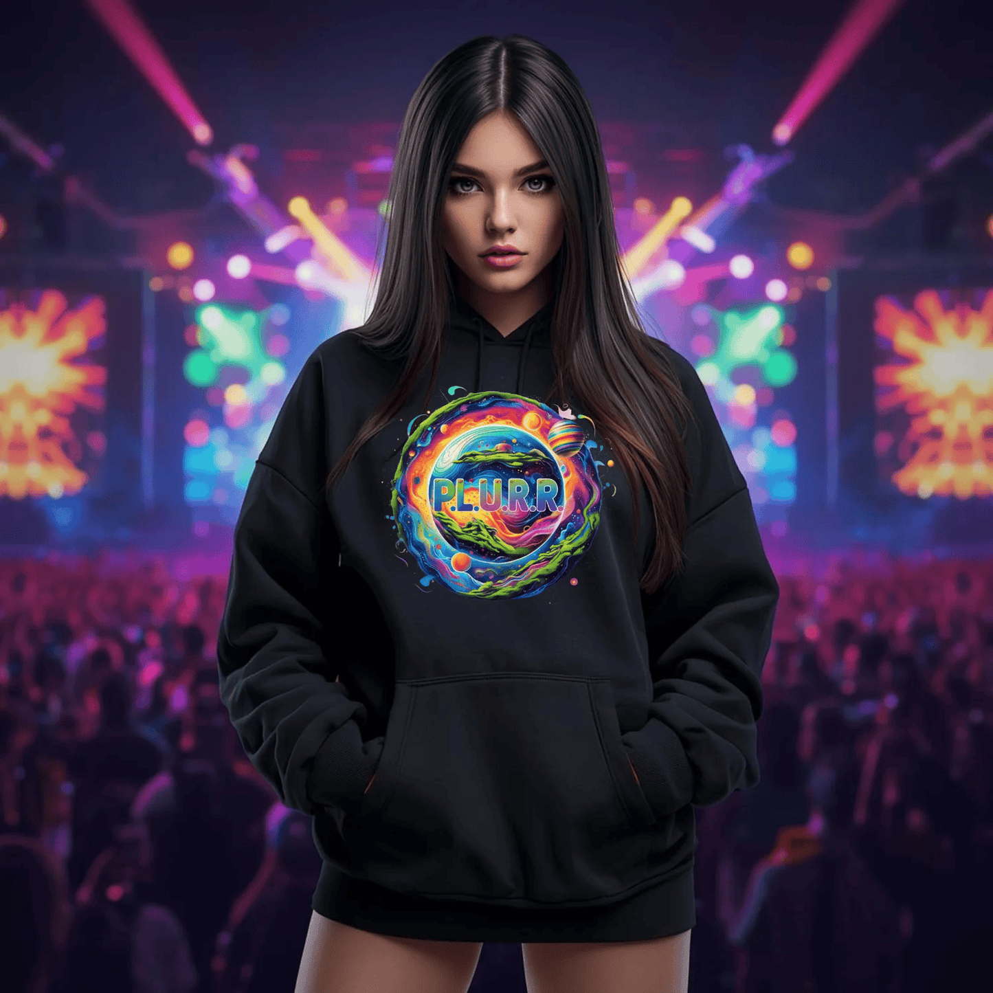 P.L.U.R.R Interstellar Galaxy Festival T-Shirt for Ravers