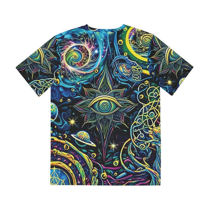 Cosmic All-Seeing Universe EDM Festival Rave T-Shirt - Size XL and Above