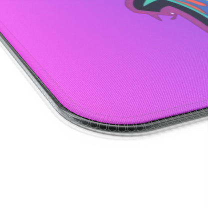 LED Wireless Charging Gaming Mouse Pad - 'EDM Festie Gear' RGB Desk Mat for Ravers