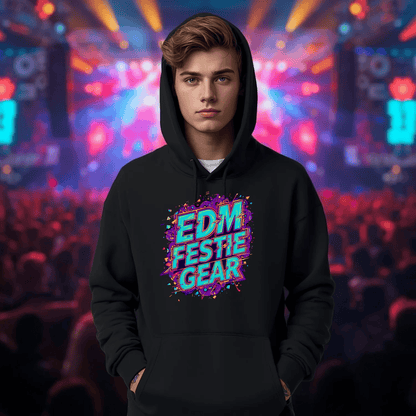 EDM Festie Gear Glitched Festival T-Shirt for Rave Culture