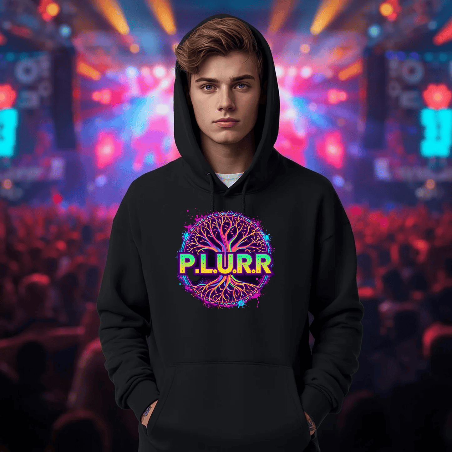 P.L.U.R.R Tree of Life Festival T-Shirt for Ravers