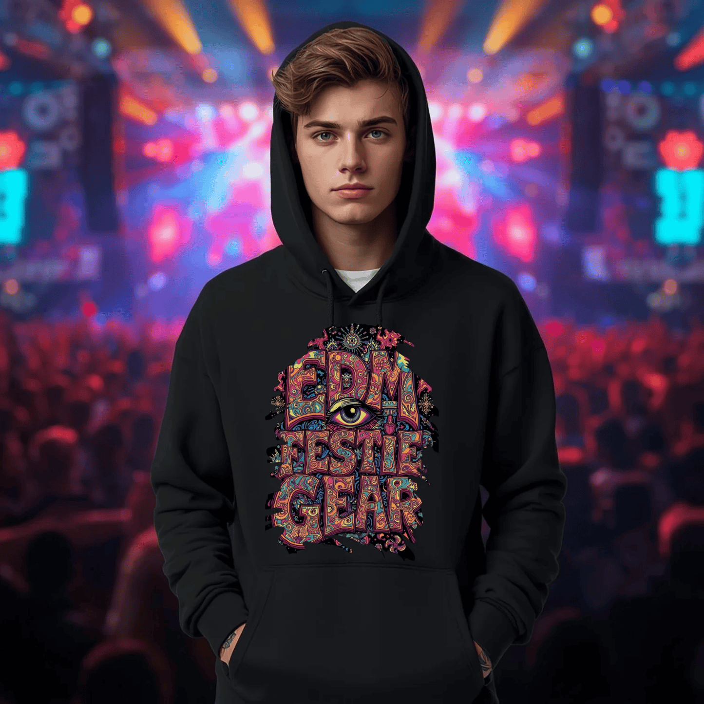 EDM Festie Gear Trippy Eye Festival T-Shirt