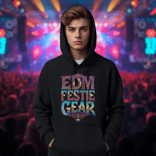 EDM Festie Gear All-Seeing Tree Cosmic Vibes Festival T-Shirt
