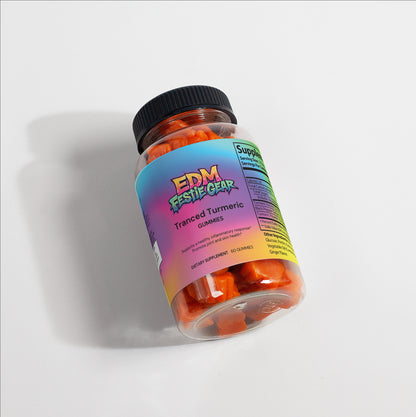 Tranced Turmeric Party Gummies - Ultimate Energy & Recovery Boost for Ravers