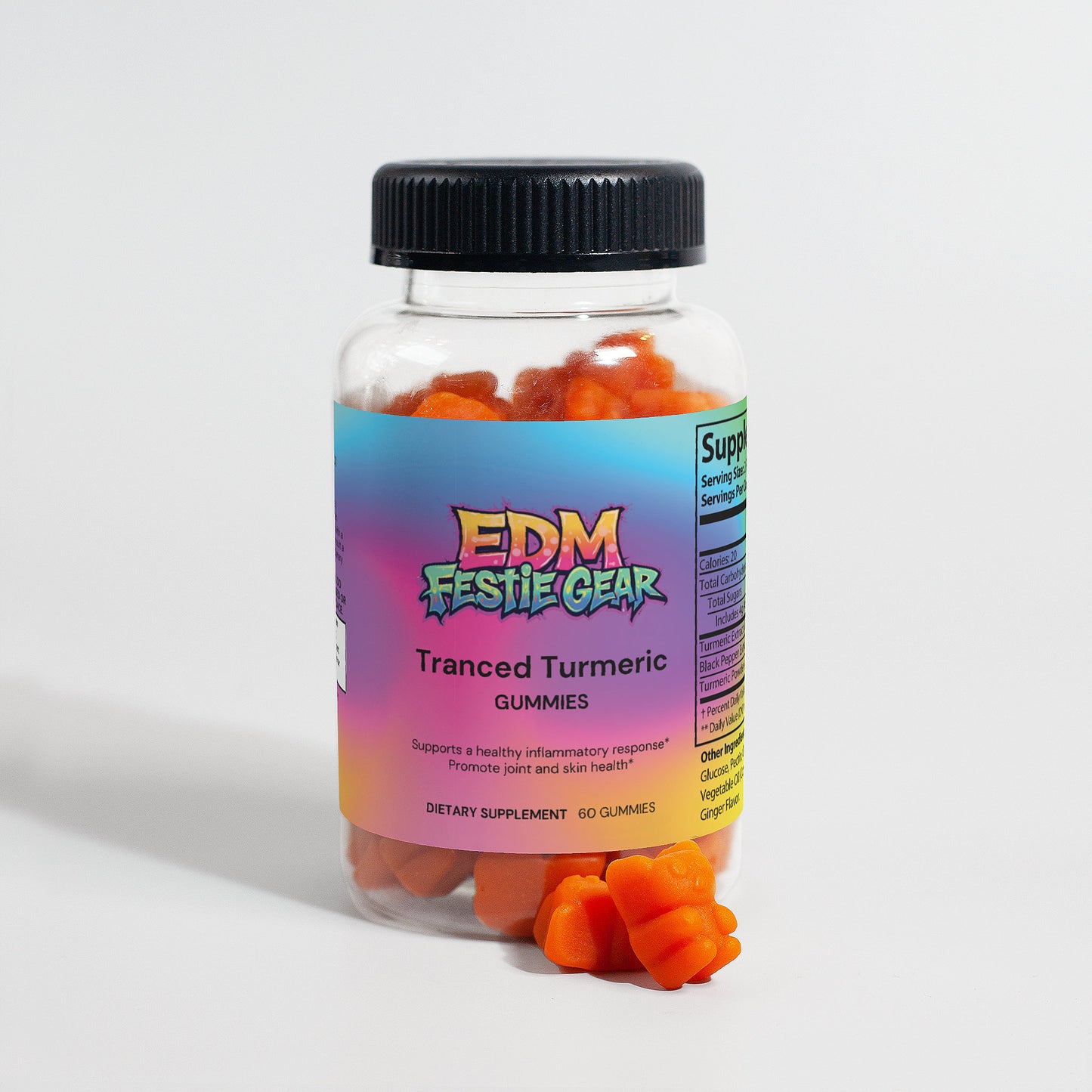 Tranced Turmeric Party Gummies - Ultimate Energy & Recovery Boost for Ravers