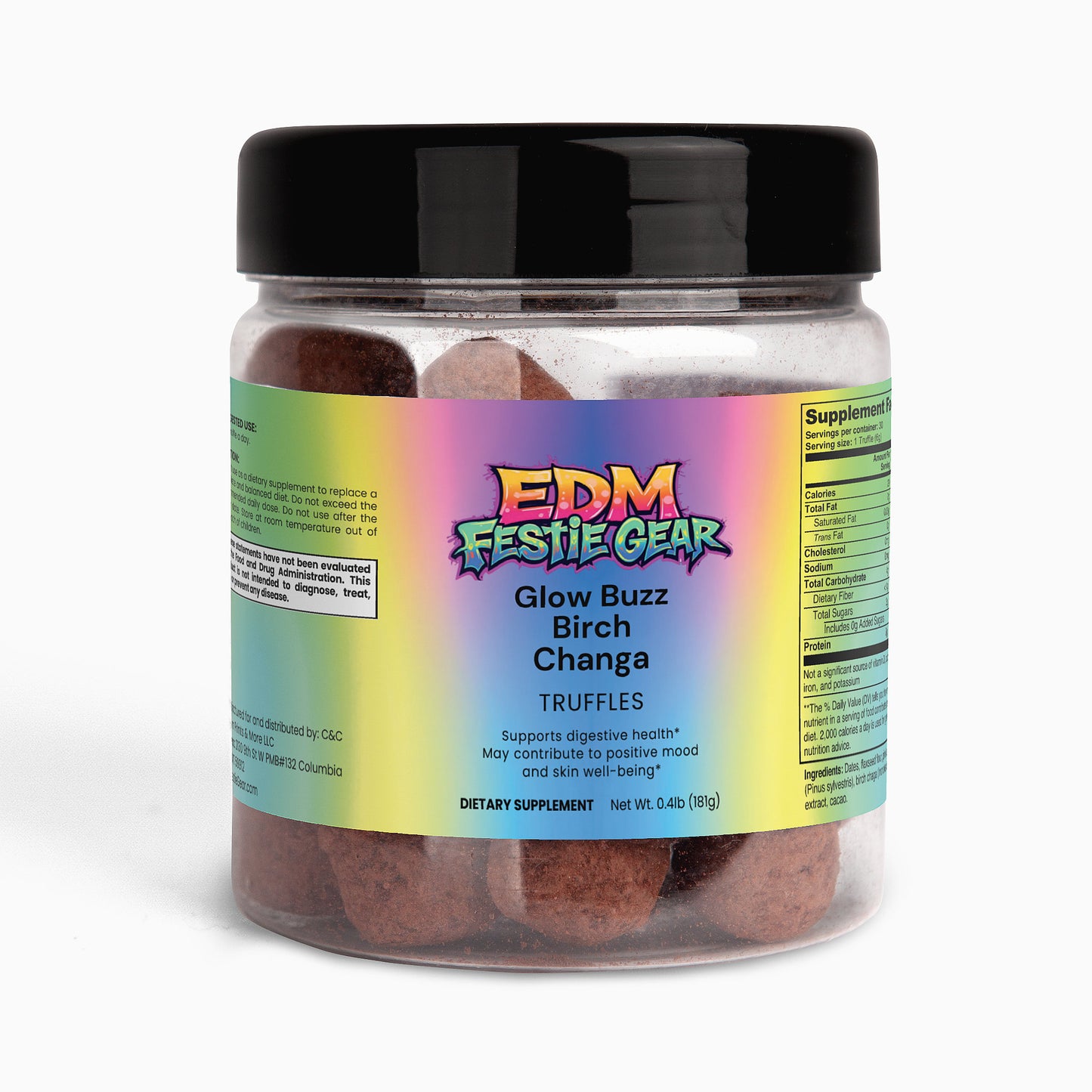 Glow Buzz Birch Chaga Truffles