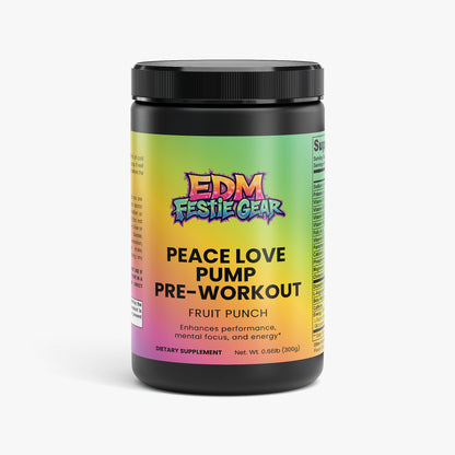 Peace Love Pump Pre-Workout (Fruit Punch)