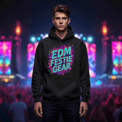 EDM Festie Gear Glitched Festival T-Shirt for Rave Culture