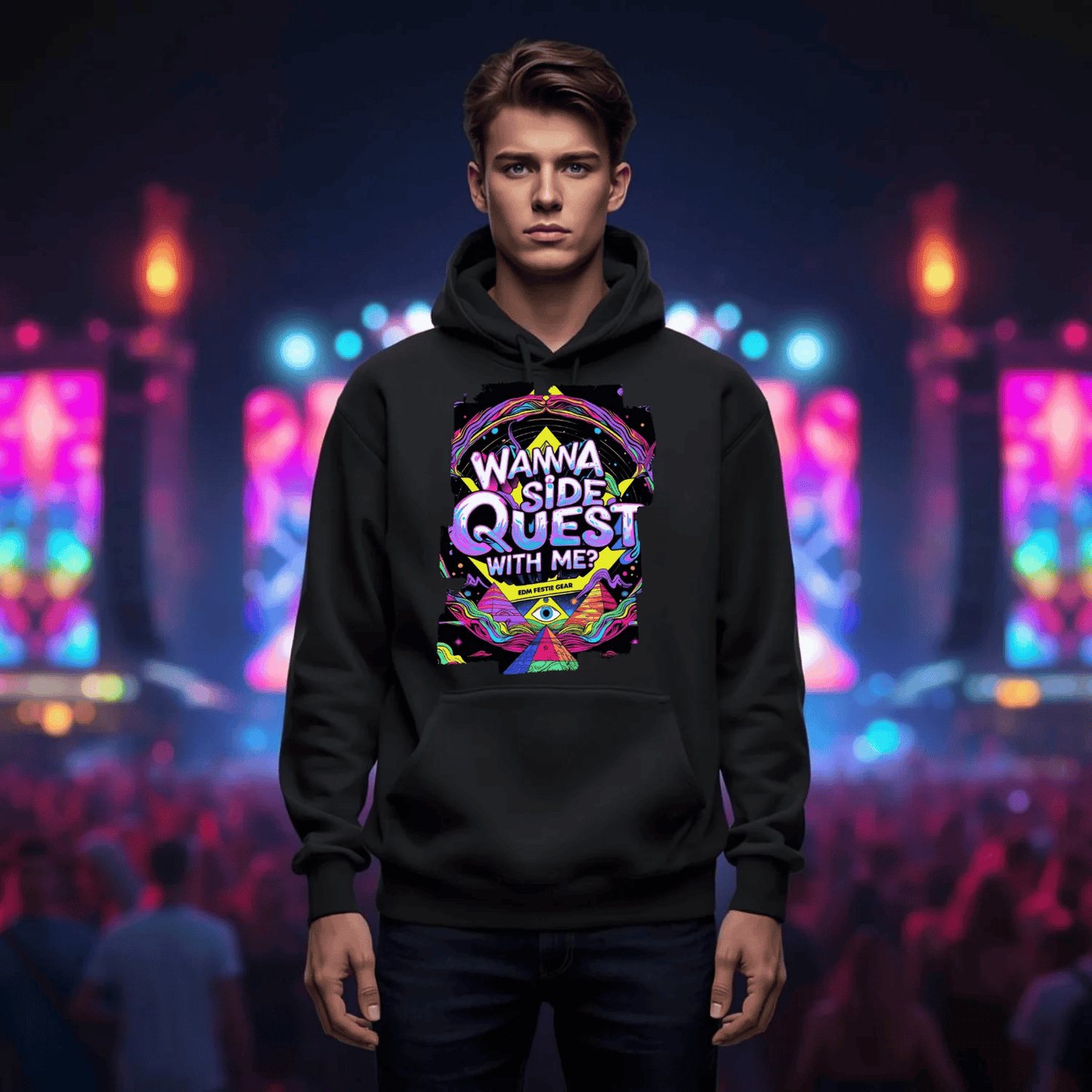 Join the Side Quest with Me Ancient All-Seeing Eye Festival T-Shirt