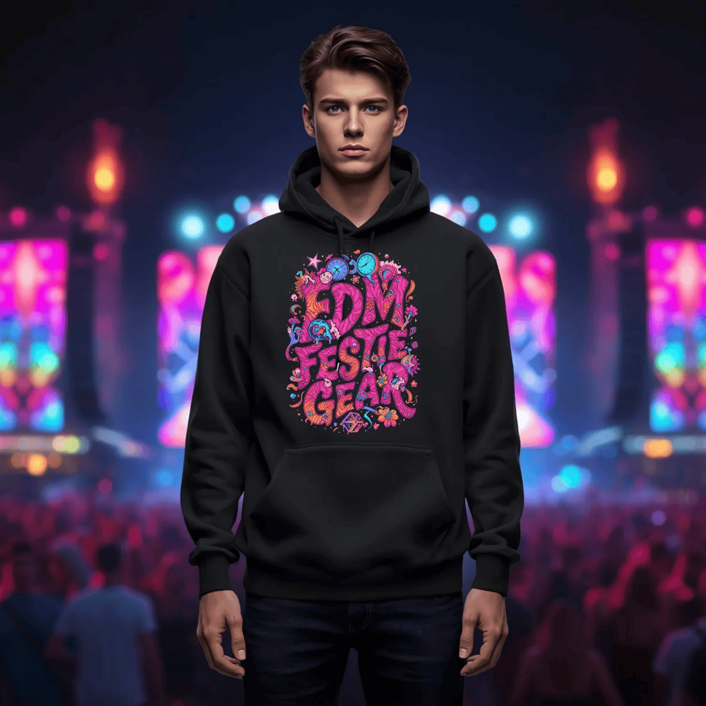EDM Festie Gear Time of Wonder Festival T-Shirt – Celebrate the Magic of Rave Culture