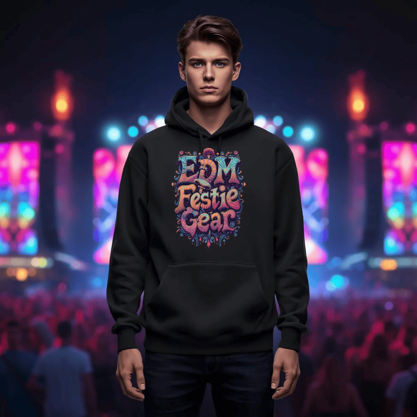 Psychedelic Mushroom Festival T-Shirt from EDM Festie Gear
