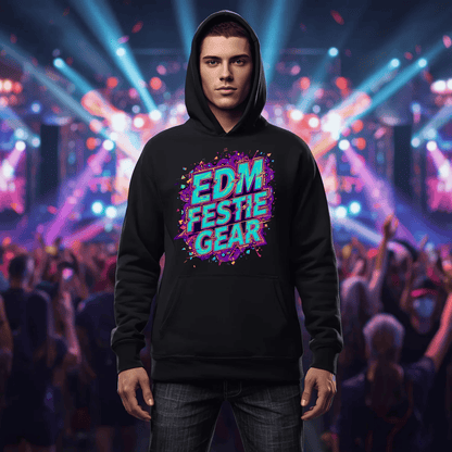 EDM Festie Gear Glitched Festival T-Shirt for Rave Culture