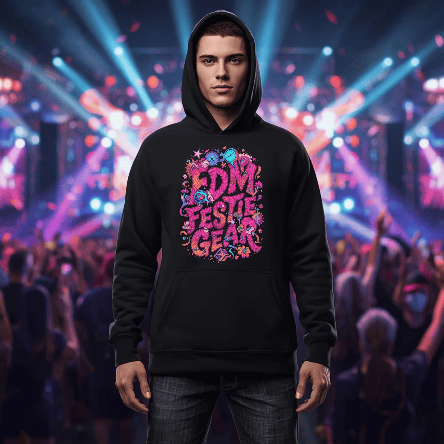 EDM Festie Gear Time of Wonder Festival T-Shirt – Celebrate the Magic of Rave Culture