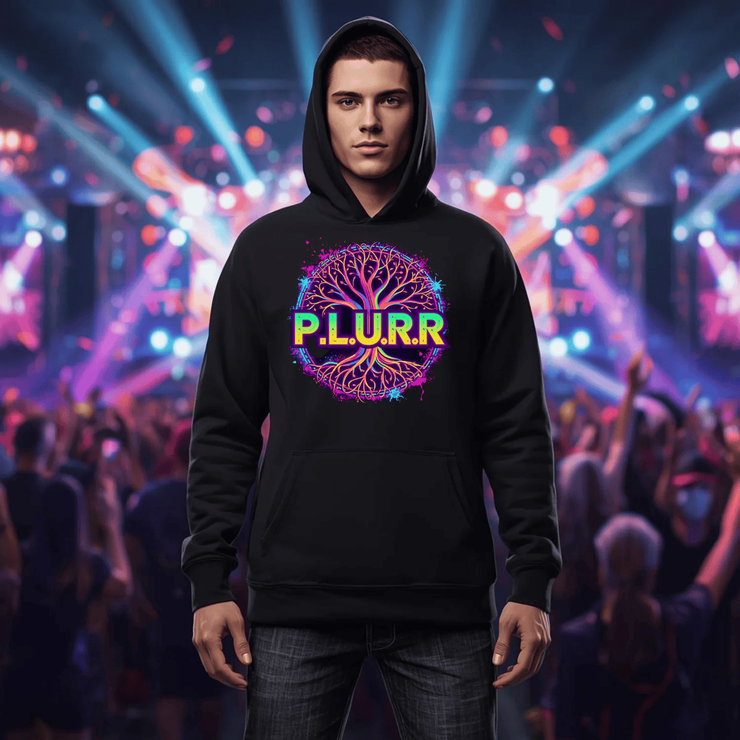 P.L.U.R.R Tree of Life Festival T-Shirt for Ravers