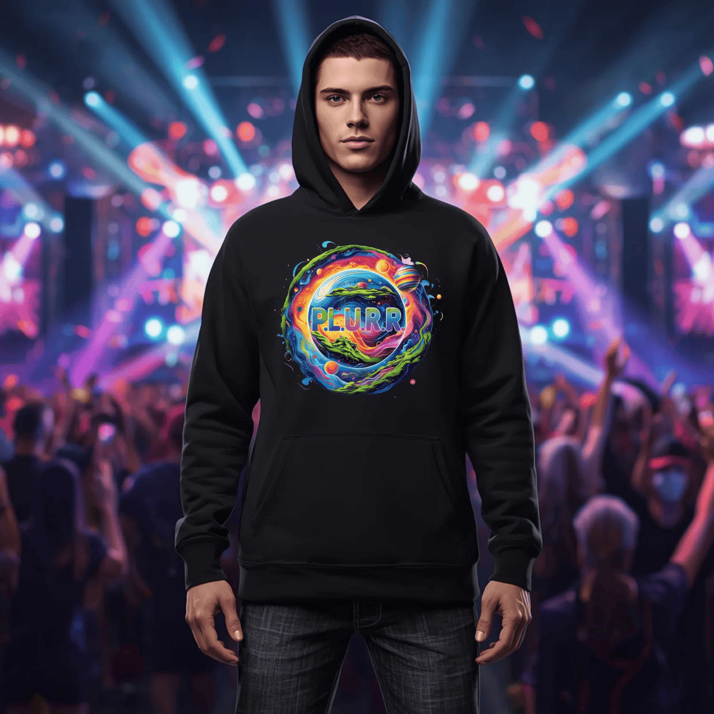 P.L.U.R.R Interstellar Galaxy Festival T-Shirt for Ravers