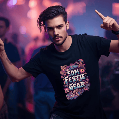 Psychedelic Shrooms Festival T-Shirt from EDM Festie Gear