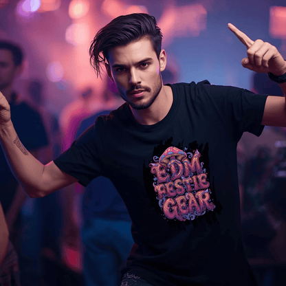 EDM Festival Gear Nocturnal Shroom Magical Vibes T-Shirt