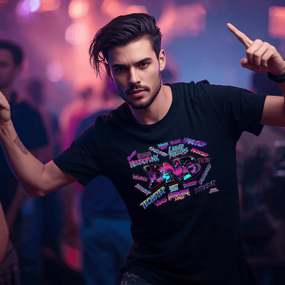 DNB Word Art Festival T-Shirt: Ignite Your Rave Spirit