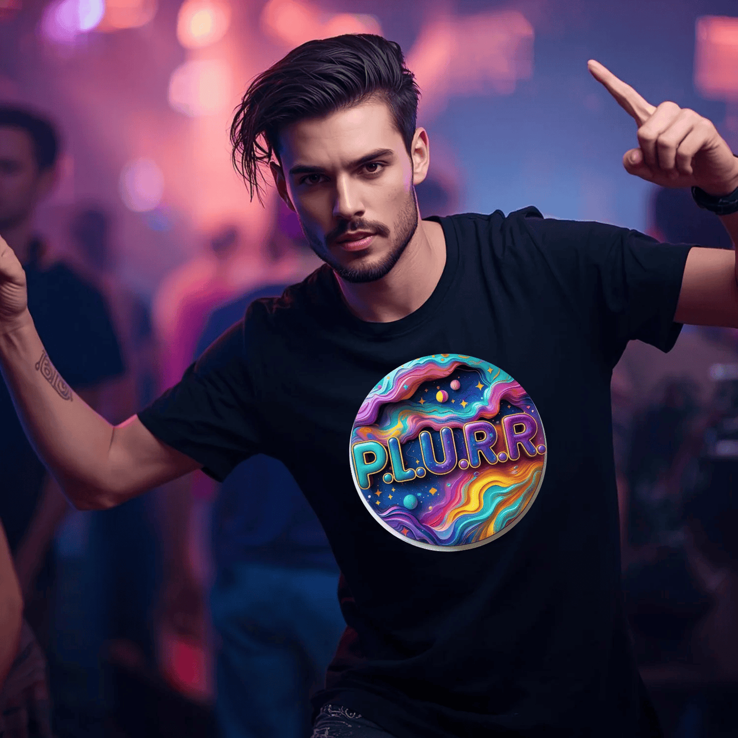 P.L.U.R.R Cosmic Vibes Festival T-Shirt