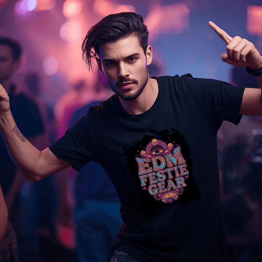 EDM Festie Gear Celestial All-Seeing Eye Festival T-Shirt