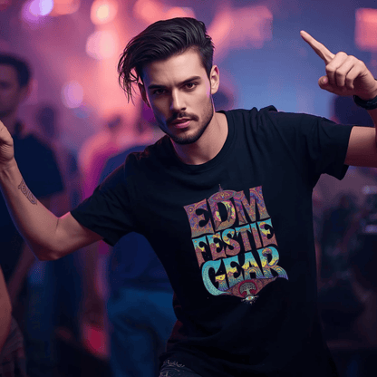 EDM Festie Gear All-Seeing Tree Cosmic Vibes Festival T-Shirt