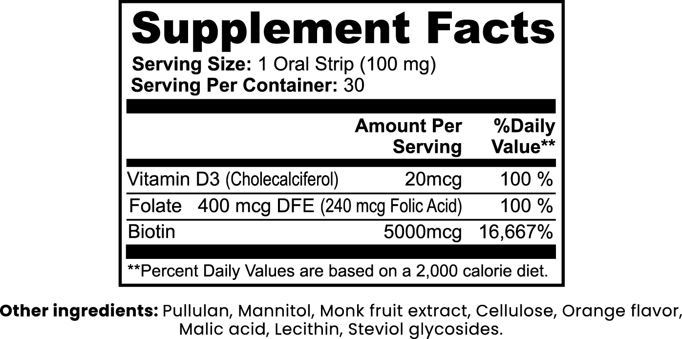 Vibe Awaking Hair, Skin and Nails Strips