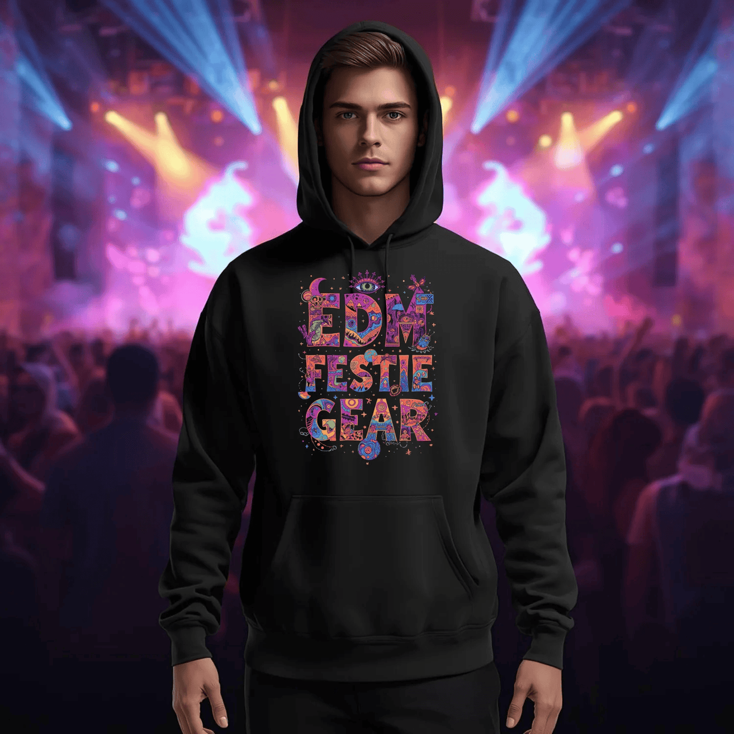 EDM Festie Gear Space and Time Festival T-Shirt for Ravers