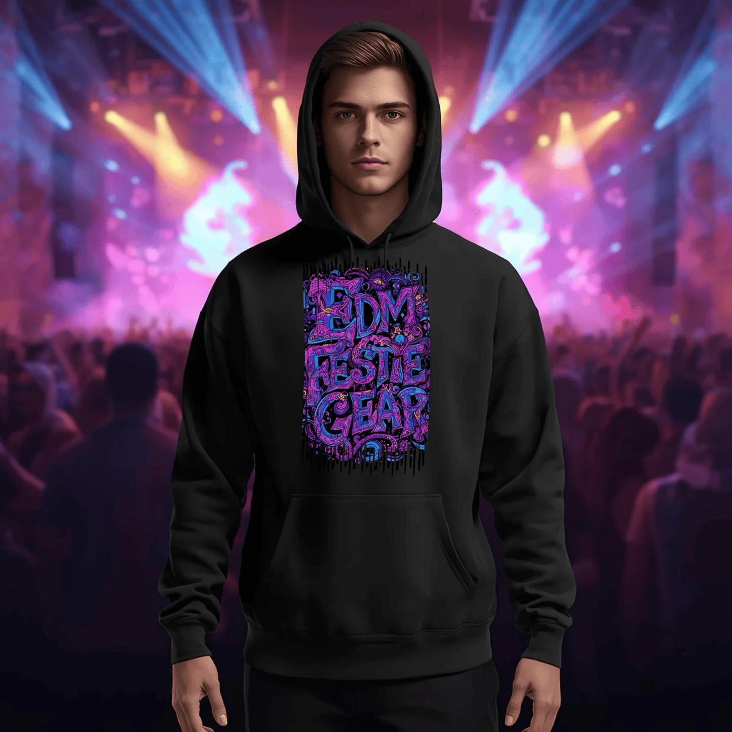 EDM Festie Gear Psychedelic Shroom Land Festival T-Shirt