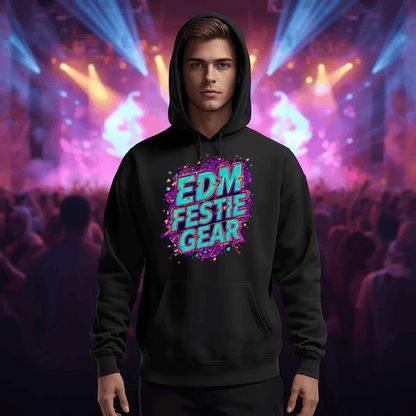 EDM Festie Gear Glitched Festival T-Shirt for Rave Culture