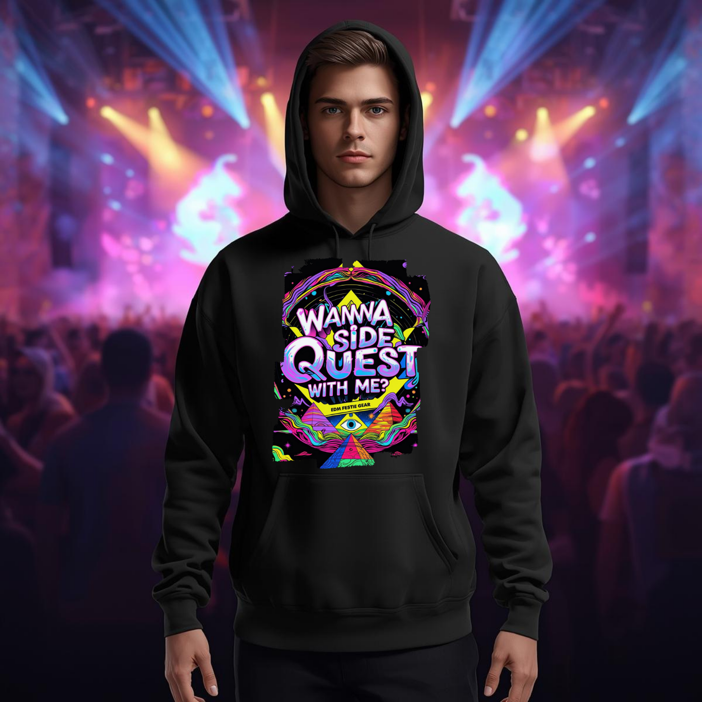 Join the Side Quest with Me Ancient All-Seeing Eye Festival T-Shirt