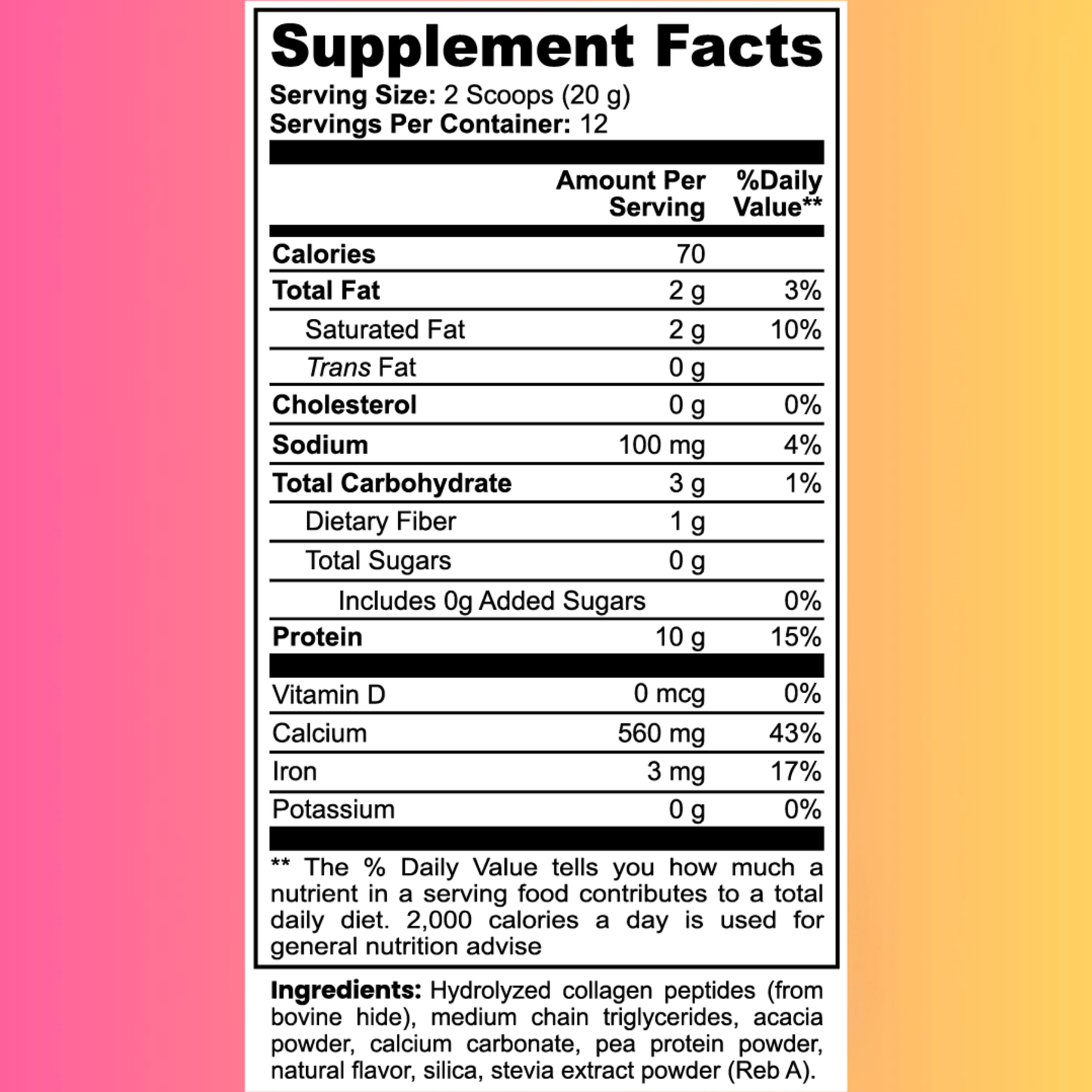 Campground Grass-Fed Collagen Creamer (Vanilla)