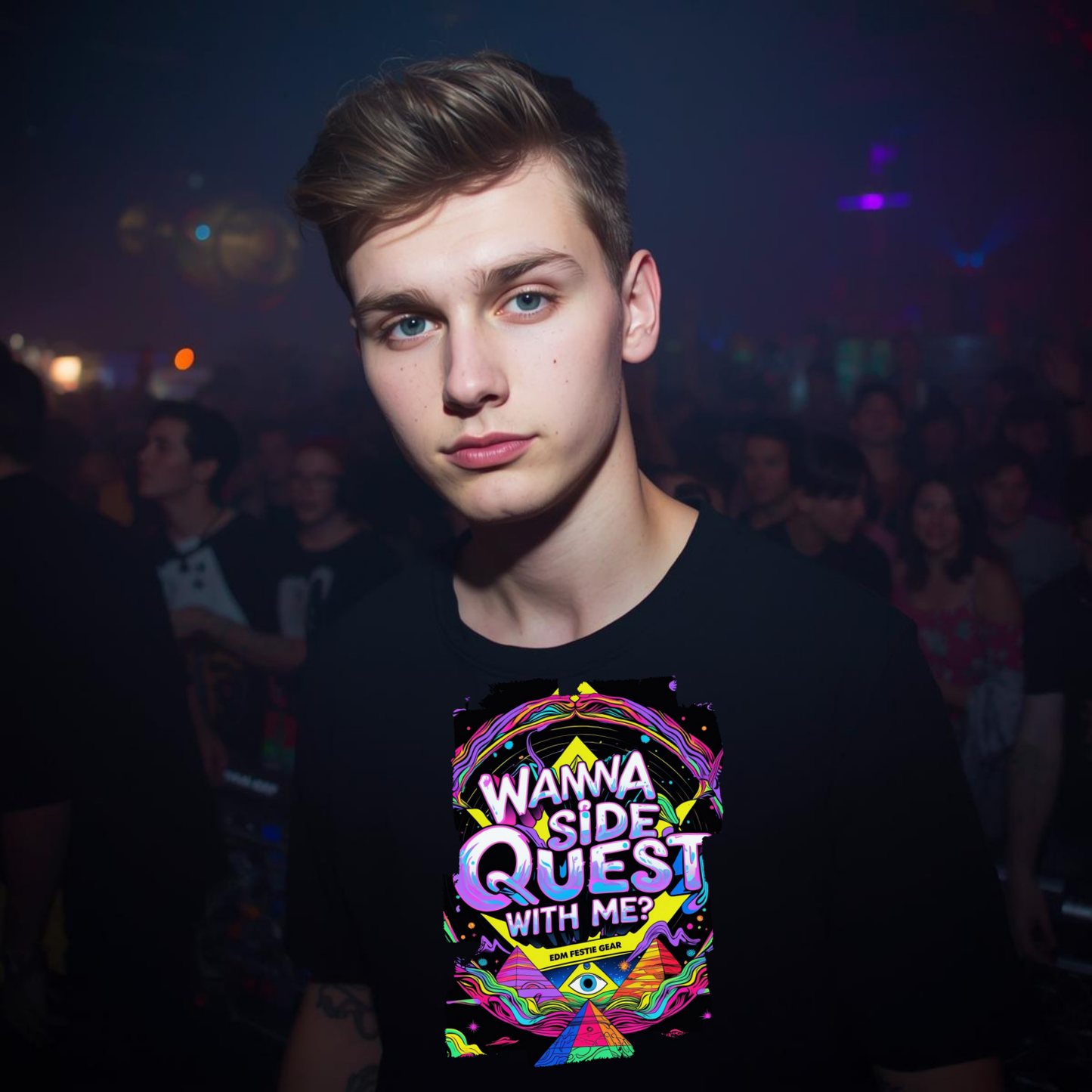 Join the Side Quest with Me Ancient All-Seeing Eye Festival T-Shirt