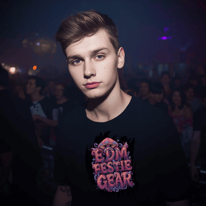 EDM Festival Gear Nocturnal Shroom Magical Vibes T-Shirt