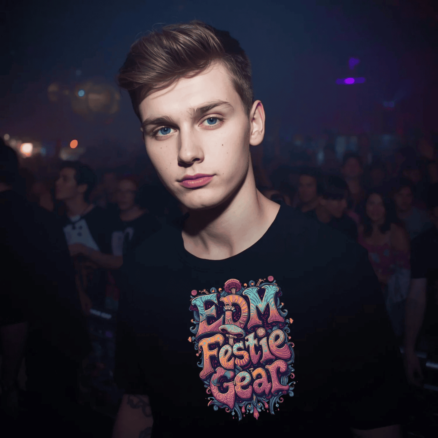 Psychedelic Mushroom Festival T-Shirt from EDM Festie Gear