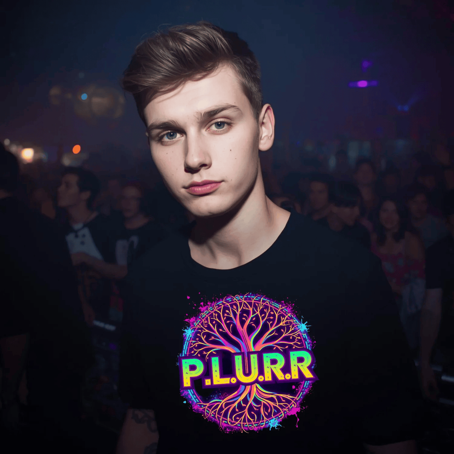 P.L.U.R.R Tree of Life Festival T-Shirt for Ravers