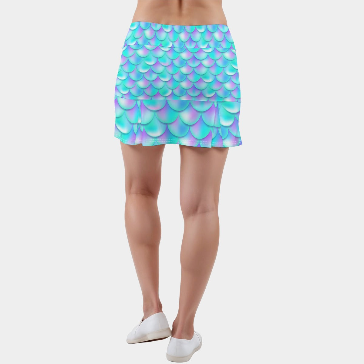 Siren Frequency Women’s Skort | Mermaid Scale Rave Skort | EDM Festival Wear