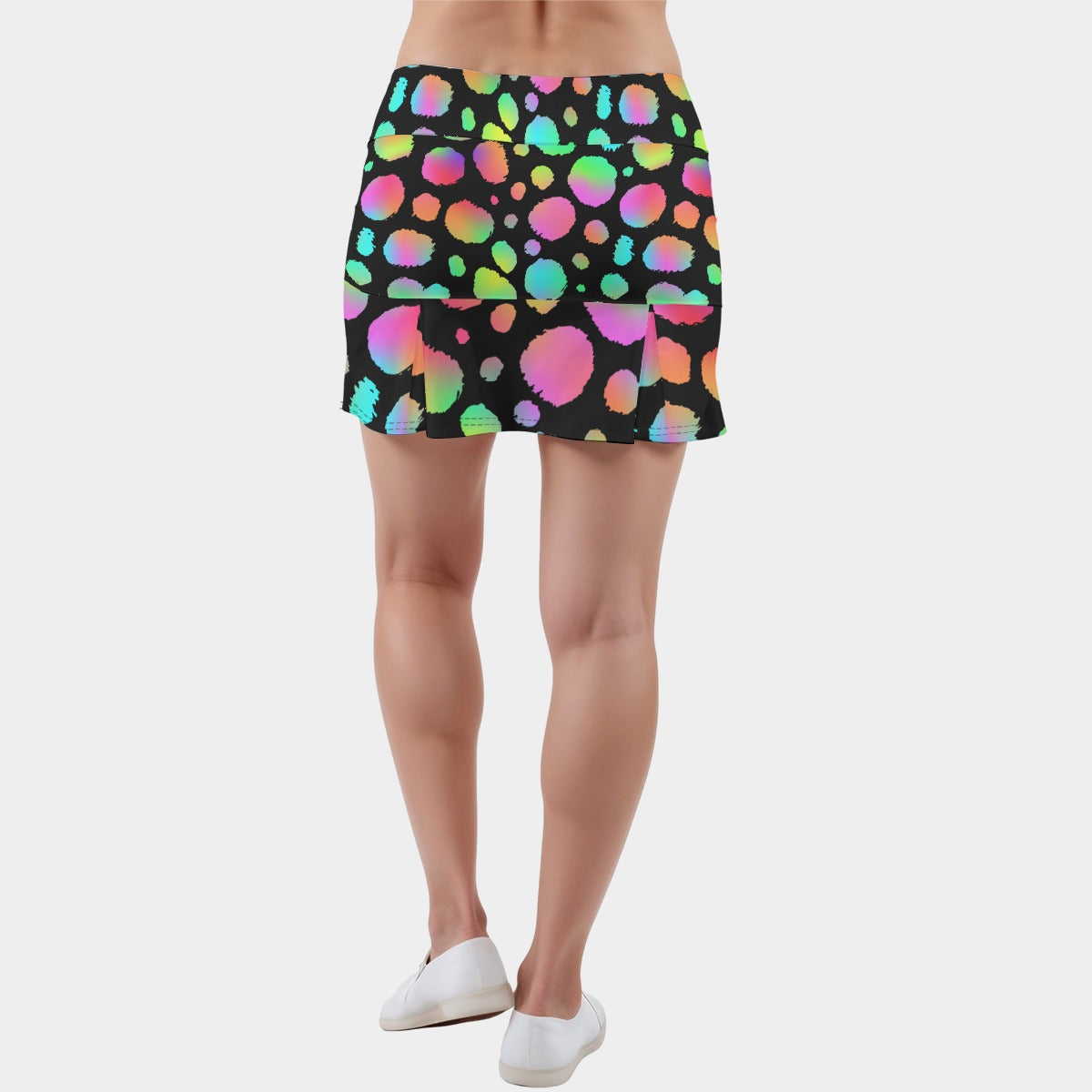 Portal Paws Women’s Skort | Neon Critter Print Rave Skort | EDM Festival Wear