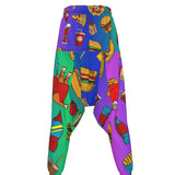 Snack Attack Side Quest Men’s Loose Trousers | Fast Food Rave Pants | EDM Festival Wear