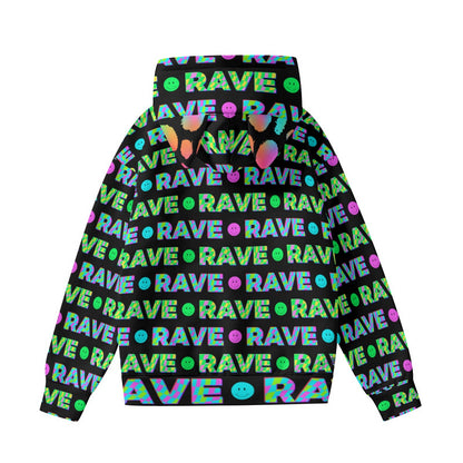Purrty Favors & Poor Decisions Hoodie | Smiley Cat-Ear Club Hoodie | EDM Festival Wear