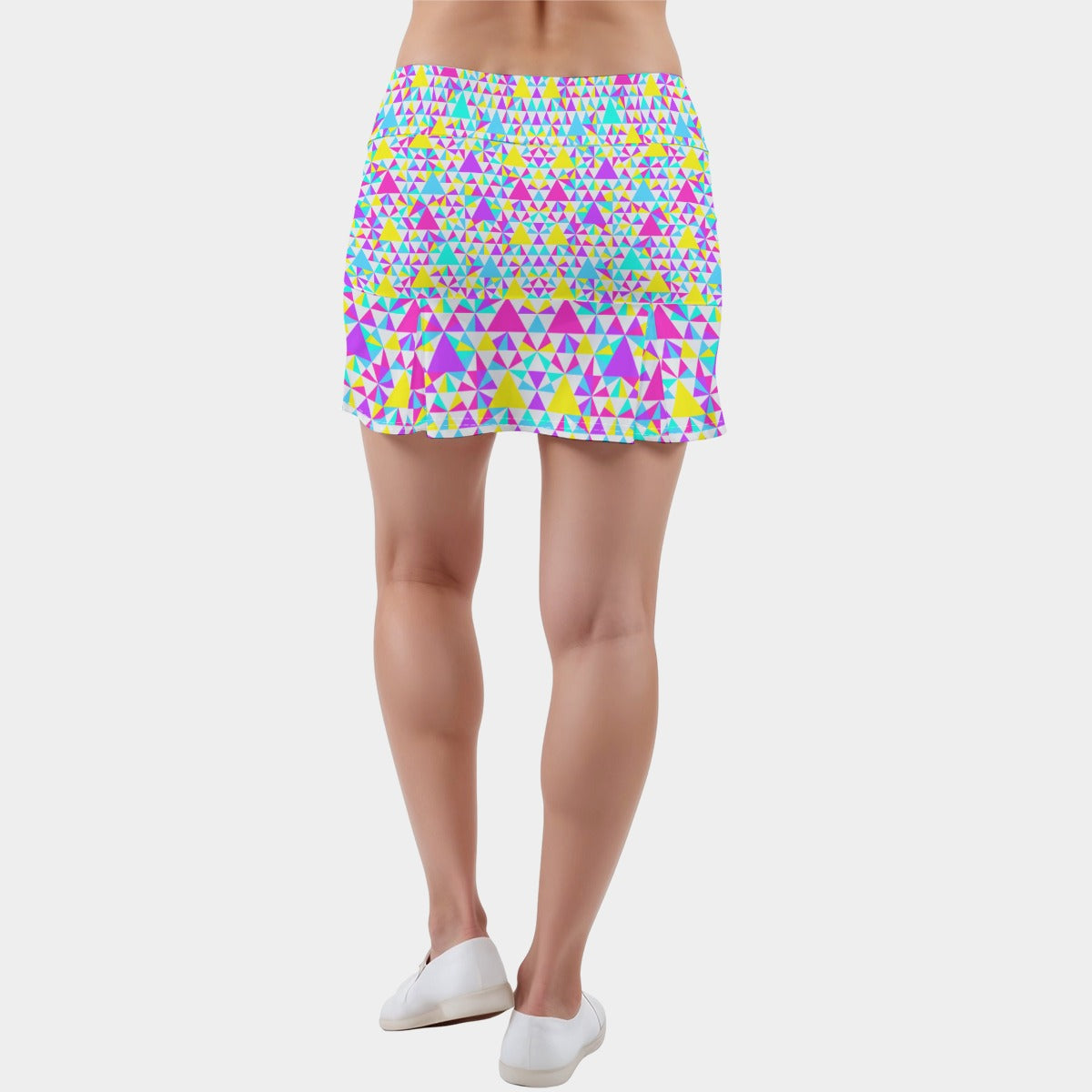 Prism Sprinkles Women’s Skort | Kaleidoscope Triangle Rave Skort | EDM Festival Wear