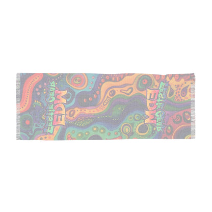 EDM Festival Psychedelic Scarf — Colorful Rave Light Scarf