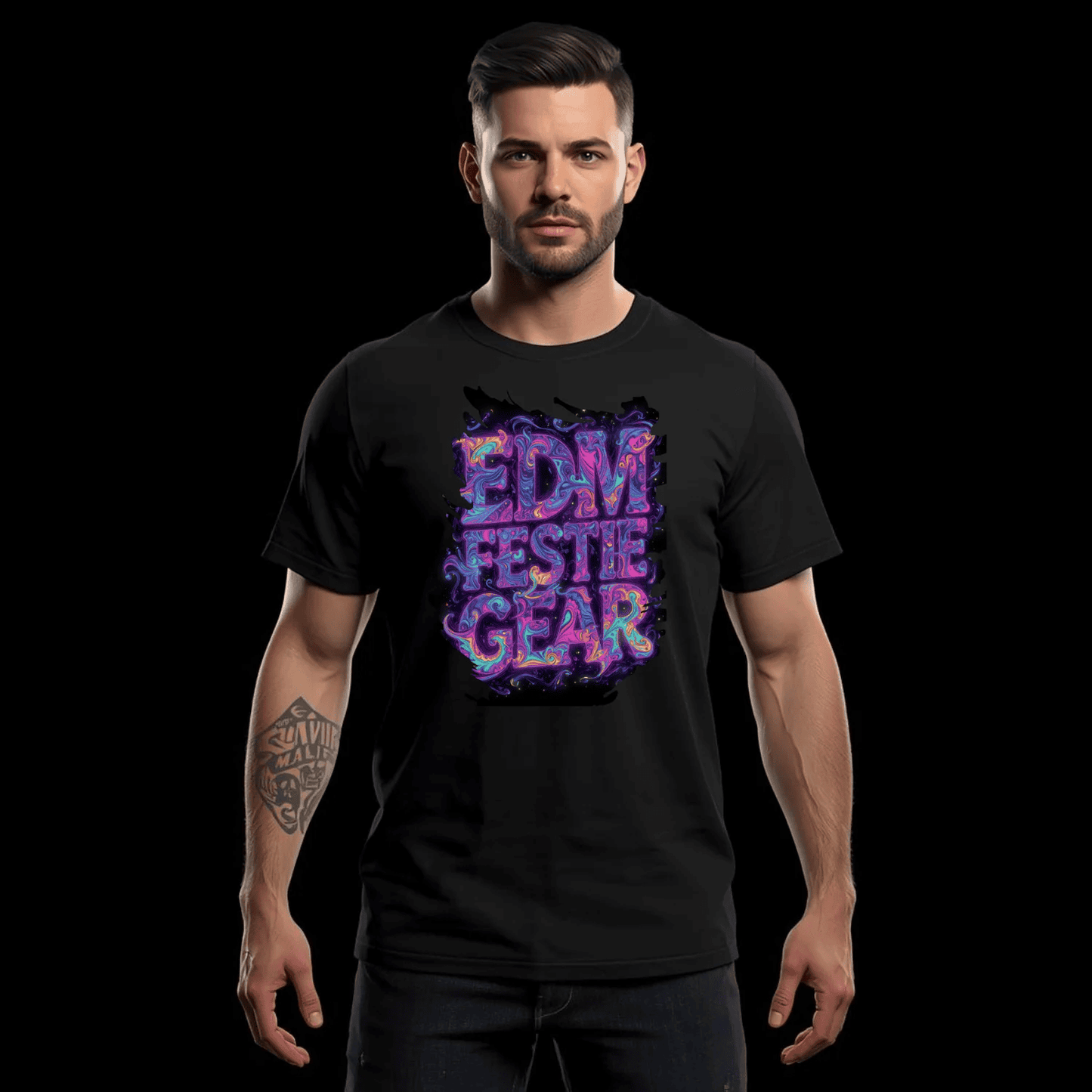 EDM Festival Space Colors T-Shirt for Ravers